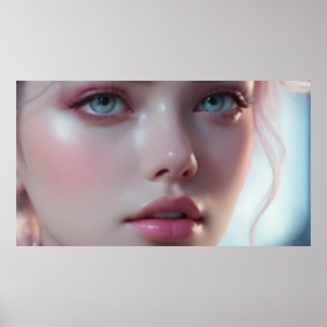 Póster Retrato de niña borrosa 5 (Frente)