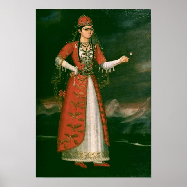 Póster Retrato de Nino Eristavi, Iraní, 1829 (Frente)