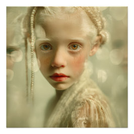 Póster Retrato de niños soñadores  Luz susurrada Niño