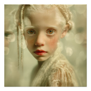 Póster Retrato de niños soñadores  Luz susurrada Niño
