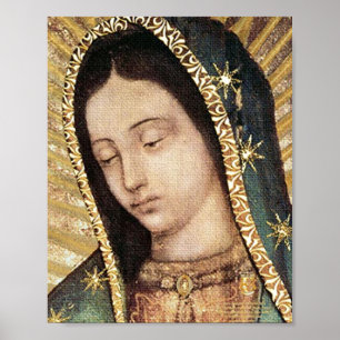 Póster Retrato De Nuestra Señora De Guadalupe