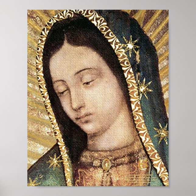 Póster Retrato De Nuestra Señora De Guadalupe (Frente)