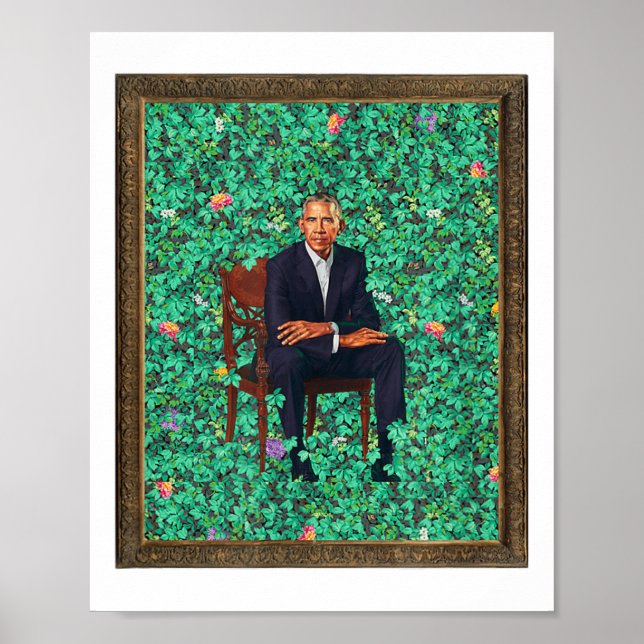Póster Retrato de Obama Tee _1 (Frente)