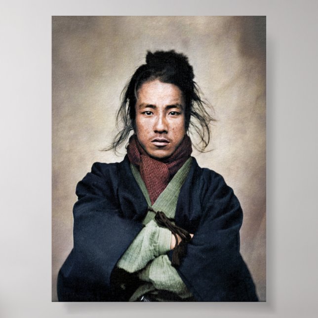 Póster Retrato de Oda Nobuyoshi Samurai (Frente)
