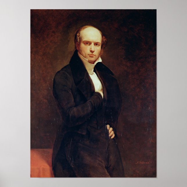 Póster Retrato de Odilon Barrot (Frente)