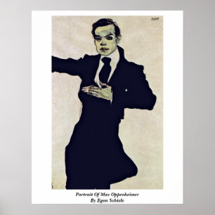 Póster Retrato de Oppenheimer máximo de Egon Schiele