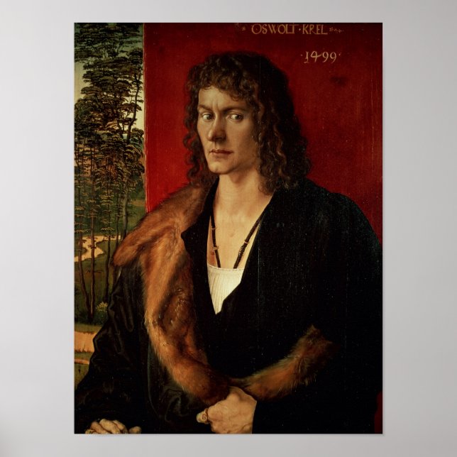 Póster Retrato de Oswolt Krel, 1499 (Frente)