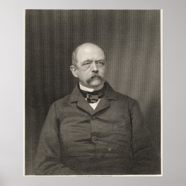 Póster Retrato de Otto von Bismarck (Frente)