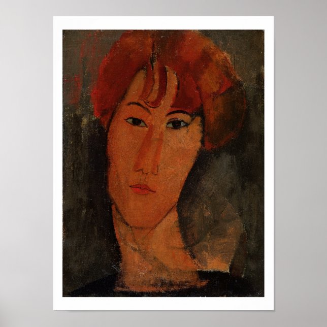 Póster Retrato de Pardy, c.1915 (aceite sobre lienzo) (Frente)