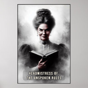Póster Retrato de pared de la era victoriana de la sinies