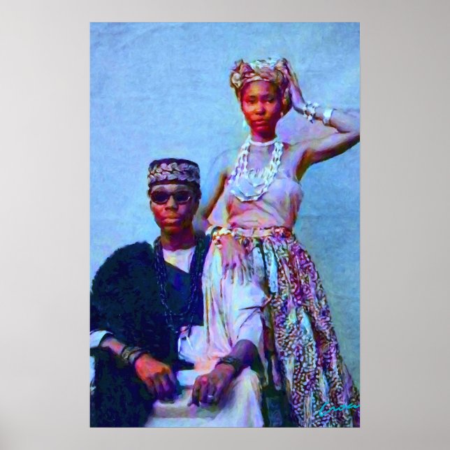Póster Retrato de pareja nigeriana (Frente)