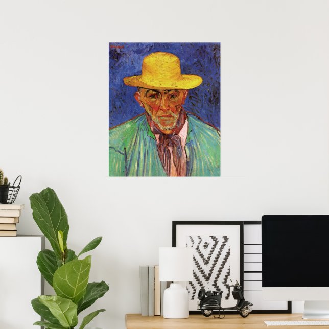 Póster Retrato de Patience Escalier por Vincent van Gogh (Oficina en casa)