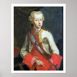 Póster Retrato de Pedro Leopoldo di Lorena, c.1750