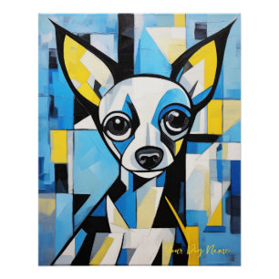Póster Retrato de perro de Chihuahua 005 - Sable Gabriel