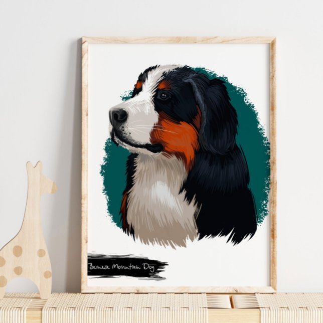 Póster Retrato de perro de montaña de Bernese | Retrato M (Subido por el creador)