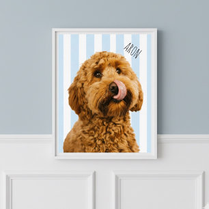 Póster Retrato de Perro Personalizado Foto de Mascota P