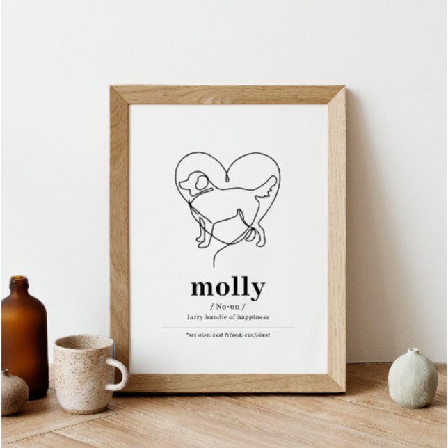 Póster Retrato de perro personalizado Golden Retriever Li (Subido por el creador)