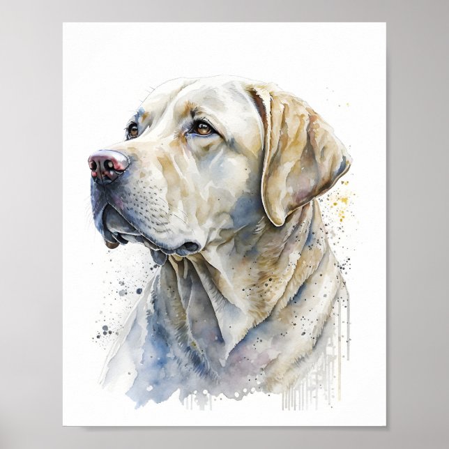 Póster Retrato de perro personalizado, retrato de Mascota (Frente)