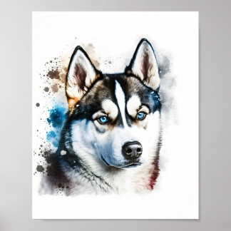 Póster Retrato de perro personalizado, retrato Mascota