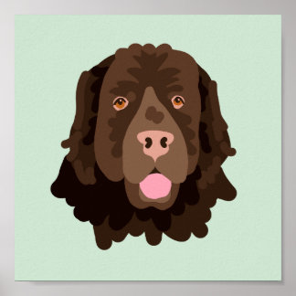 Póster Retrato de perro piloto