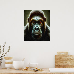 Póster Retrato de personaje de personaje de pájaro gorill