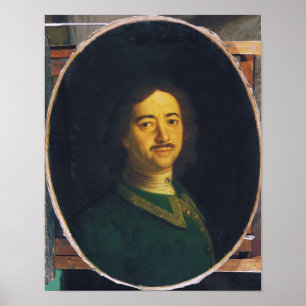 Póster Retrato de Peter el grande
