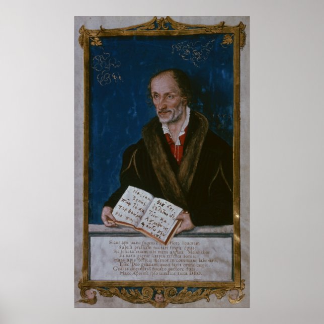 Póster Retrato de Philipp Melanchthon (Frente)