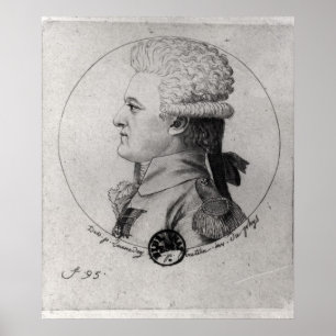 Póster Retrato de Pierre Charles de Villeneuve