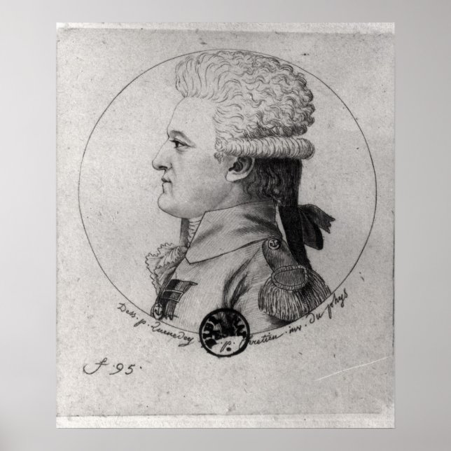 Póster Retrato de Pierre Charles de Villeneuve (Frente)
