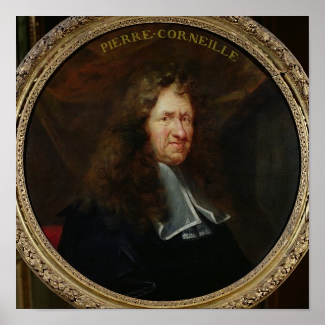 Póster Retrato de Pierre Corneille (Frente)