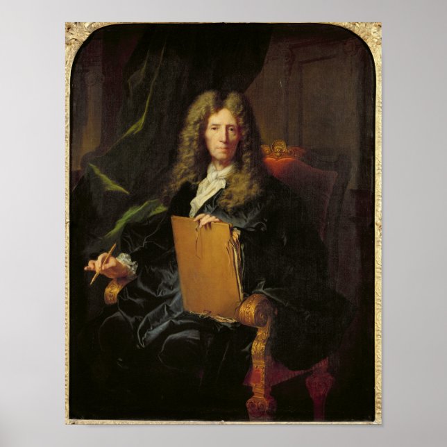 Póster Retrato de Pierre Mignard c.1690 (Frente)