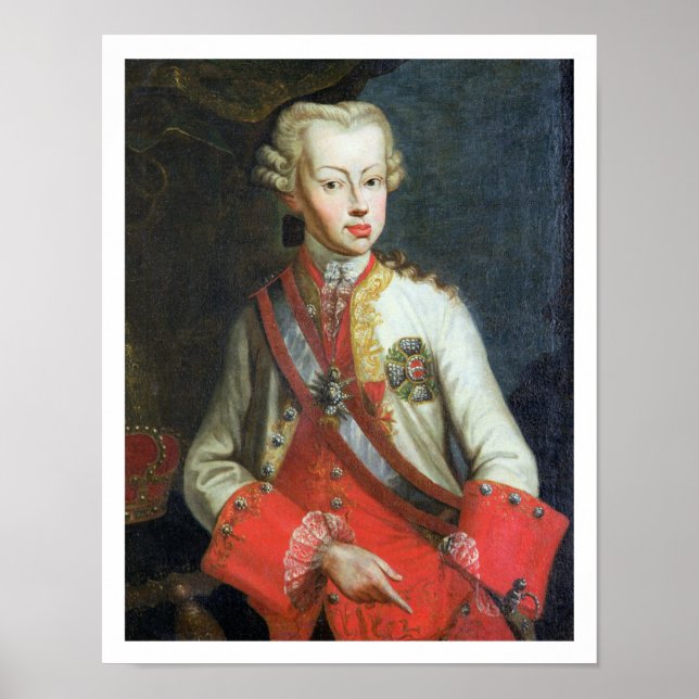 Póster Retrato de Pietro Leopoldo di Lorena, c.1750 (petr (Frente)