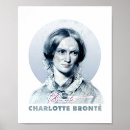 Póster Retrato de pintura de Charlotte Bronte Richmond