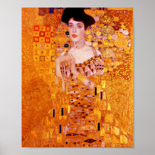 Póster Retrato de pintura de mujer por Gustav Klimt