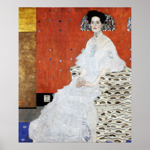 Póster Retrato de pintura de mujer por Gustav Klimt
