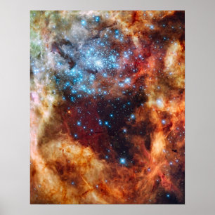 Póster Retrato de Poster espacial de 16" x 20"