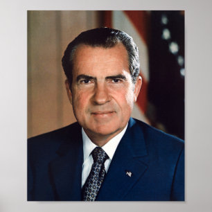 Póster Retrato de presidente Richard Nixon