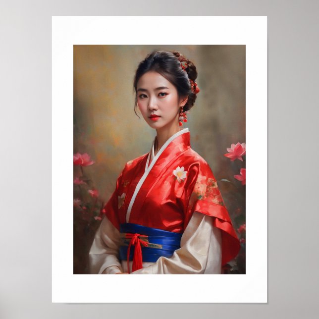 Póster Retrato de princesa china (Frente)