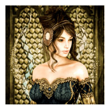 Retrato de princesa de cuento de hadas encantado