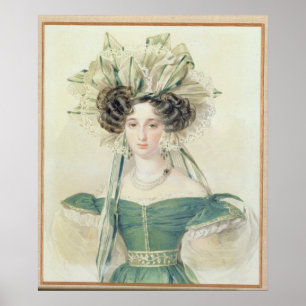 Póster Retrato de princesa Elizabeth Vorontsova