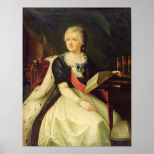 Póster Retrato de princesa Yekaterina R