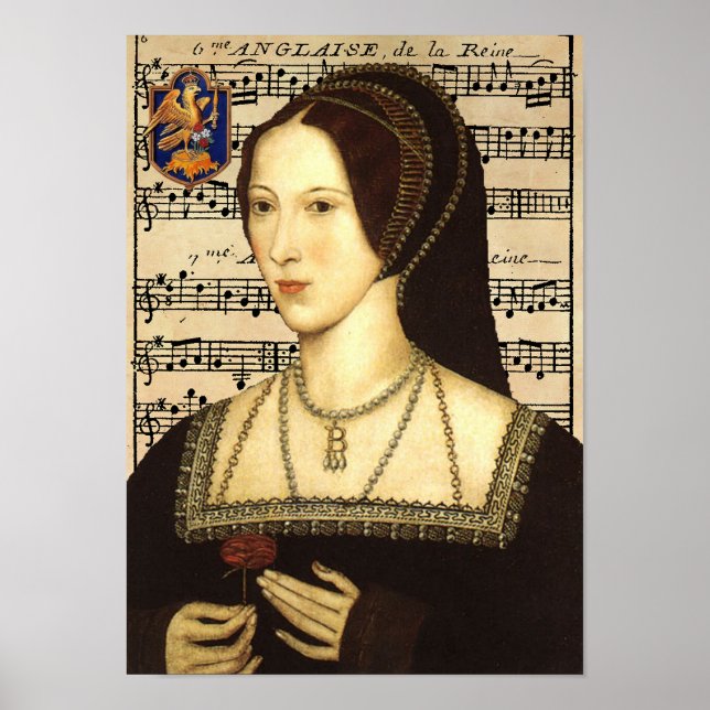 Póster Retrato de Queen Anne Boleyn (Frente)