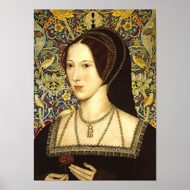 Póster Retrato de Queen Anne Boleyn (Frente)