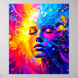 Póster Retrato de radiación emocional