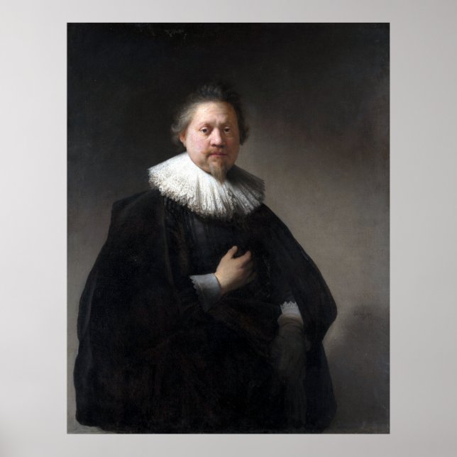 Póster Retrato de Rembrandt de un hombre (Frente)