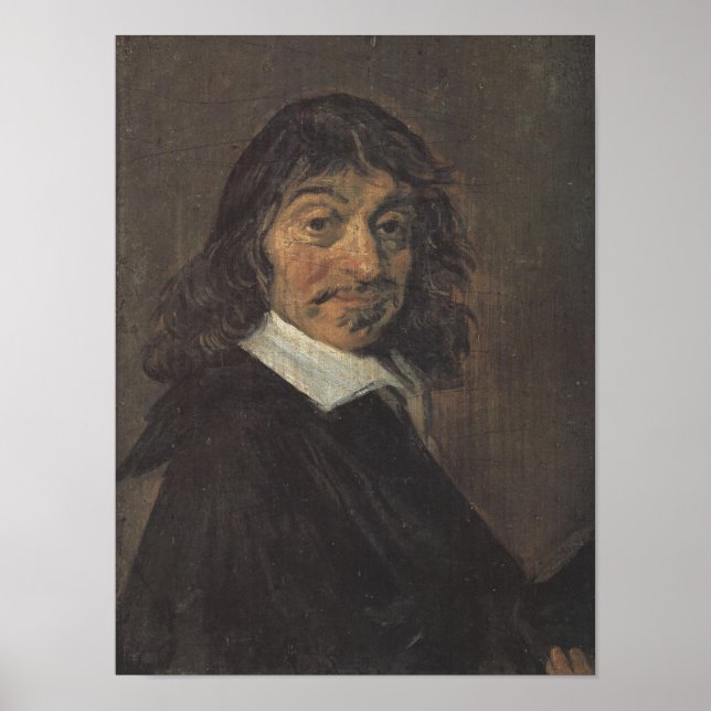 Póster Retrato de René Descartes por Frans Hals (Frente)