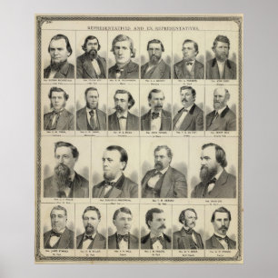 Póster Retrato de representantes, Minnesota