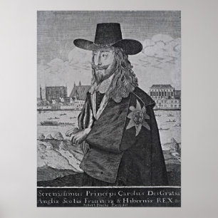 Póster Retrato de rey Charles I