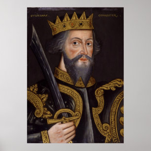 Póster Retrato de rey Guillermo I The Conqueror