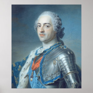 Póster Retrato de rey Louis XV 1748